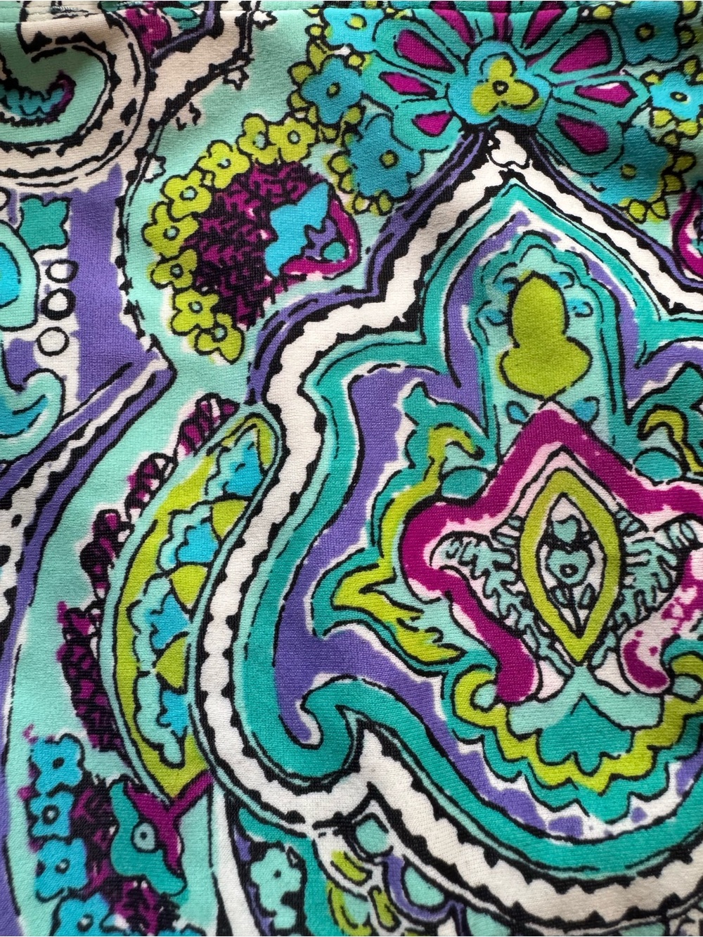 Aerie Turquoise Paisley Two-Piece Bikini Set 34D top small bottoms - Picture 6 of 6